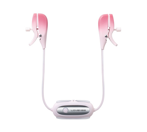 Смарт-вібратор для грудей Lovense Gemini, регулювання стискання соска, можна носити