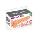 Фалоімітатор із рухомою крайньою плоттю Real Body — Real JO, діаметр 4 см, TPE