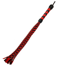 Флоггер Плеть Кошка - девятихвостка черно/красная