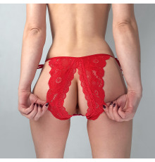 Эротические трусики с прорезью Эмилия
