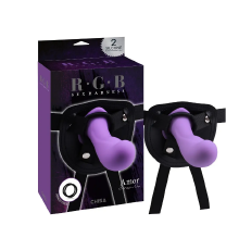 CH33976 Страпон фиолет насадка RGB Sex Harntss Amor strap-On Chisa