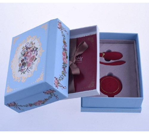 Вибромассажер для пар с функцией управления со смартфона ZALO Fanfan Set, Bright Red