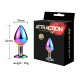 Металева анальна пробка MAI Attraction Toys №73 Rainbow