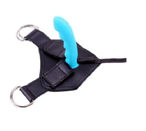 Страпон голубая насадка RGB Sex Harntss Cavelier Chisa