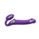 Безремінний страпон з вібрацією Strap-On-Me Vibrating Violet XL, діам. 4,5 см, пульт ДК, регульований