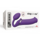 Безремінний страпон з вібрацією Strap-On-Me Vibrating Violet XL, діам. 4,5 см, пульт ДК, регульований