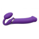 Безремінний страпон з вібрацією Strap-On-Me Vibrating Violet XL, діам. 4,5 см, пульт ДК, регульований