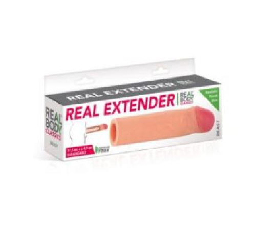 Насадка на член Real Body — Real Extender BEAST з відкритою головкою