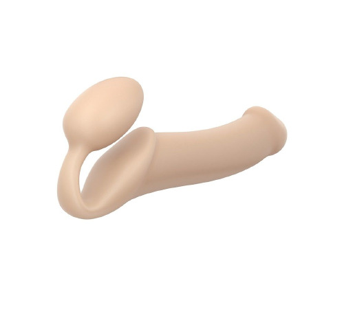 Безремневой страпон Strap-On-Me Flesh XL, полностью регулируемый, диаметр 4,5см