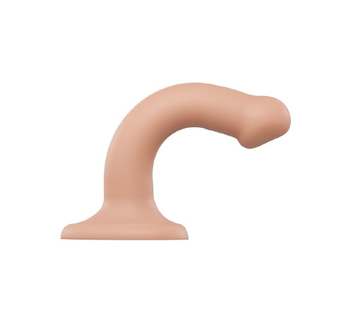 Насадка для страпона Strap-On-Me Dual Density Dildo Flesh S, диаметр 2,7см, двухслойная, гибкая