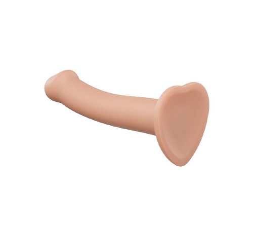Насадка для страпона Strap-On-Me Dual Density Dildo Flesh S, диаметр 2,7см, двухслойная, гибкая