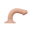 Насадка для страпона Strap-On-Me Dual Density Dildo Flesh M, діаметр 3,3 см, двошарова, гнучкий