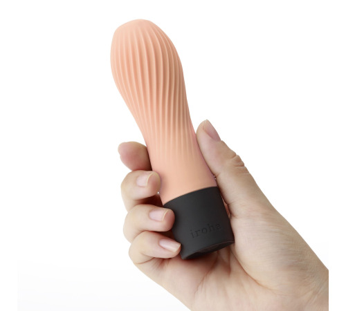 Вибратор IROHA ZEN Hanacha с нежной ребристой поверхностью