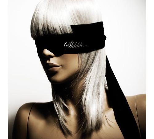 Повязка-лента из сатина 2-в-1 Bijoux Indiscrets: Shhh (повязка на глаза и лента для связывания)