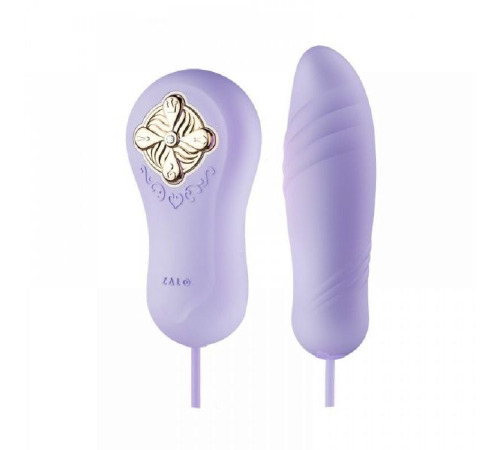 Виброяйцо-пульсатор с функцией нагрева  ZALO TEMPTATION, Fantasy Violet