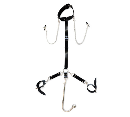 Бондажный набор с металлическим анальным крюком №2 Art of Sex Bondage set with anal hook №2 Beatrice