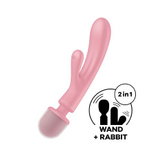 Вибратор-кролик с вибромассажером Satisfyer Triple Lover Pink, 3 мотора