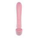 Вибратор-кролик с вибромассажером Satisfyer Triple Lover Pink, 3 мотора