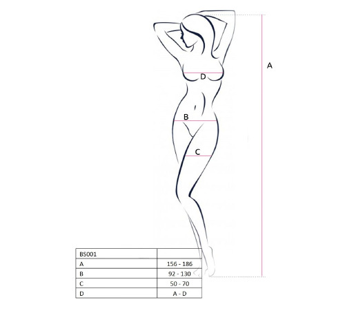 Бодістокінг Passion BS038 white, комбінезон, імітація панчох і пояса