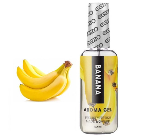 Їстівний гель-лубрикант EGZO AROMA GEL - Banana, 50 мл