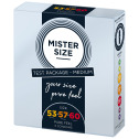 Набор презервативов Mister Size - pure feel - 53–57–60 (3 condoms), 3 размера, толщина 0,05 мм