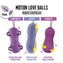 Вагинальные шарики с массажем и вибрацией FeelzToys Motion Love Balls Jivy с пультом ДУ, 7 режимов