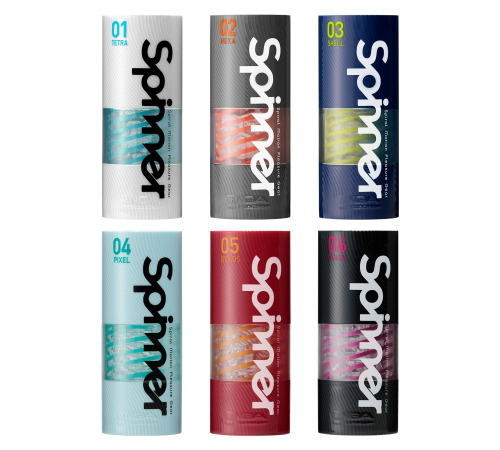 Мастурбатор Tenga Spinner 04 Pixel с упругой стимулирующей спиралью внутри