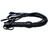 Флогер Кішка, 9 плетених хвостів по 50 см, колір чорний