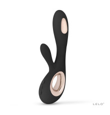 Вибратор-кролик LELO Soraya Wave Black, манящие движения ствола