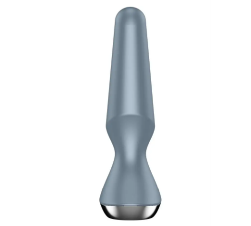 Анальна пробка з функцією керування смартфоном SATISFYER PLUG-ILICIOUS 2 ICE BLUE