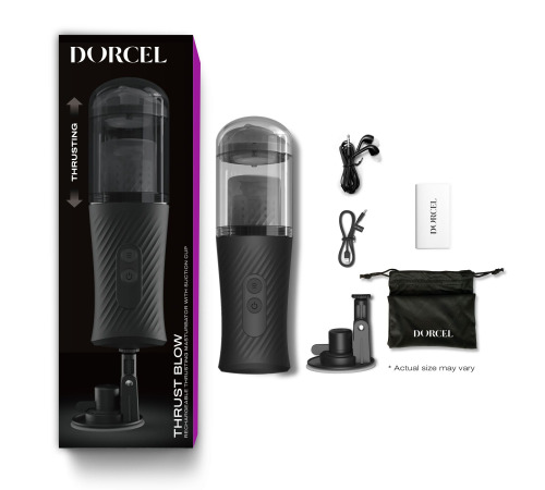 Автоматический мастурбатор Dorcel THRUST BLOW, голосовое сопровождение, присоска