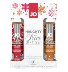 Набір лубрикантів System JO Naughty or Nice Gift Set – Candy Cane & Gingerbread (2×30 мл)