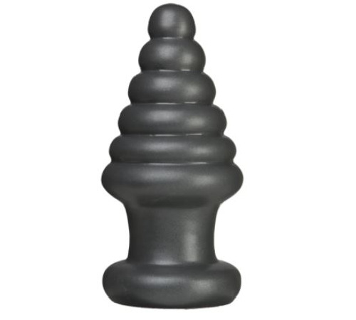 Анальна пробка для фістингу Doc Johnson American Bombshell Destroyer Gun Metal, діаметр 10,7 см