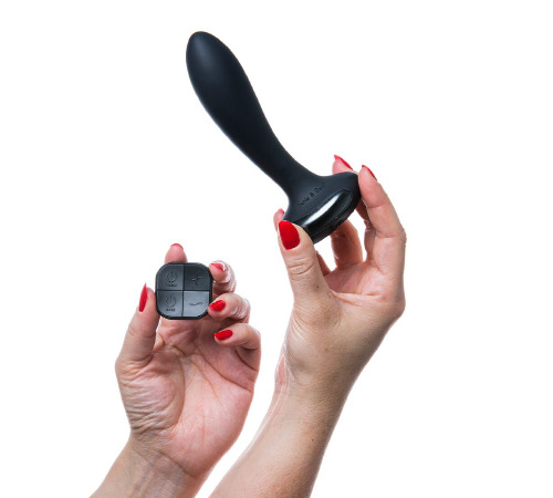 Анальная вибропробка Hot Octopuss PleX with flex, Treble and Bass Technology, 2 мотора, пульт ДУ