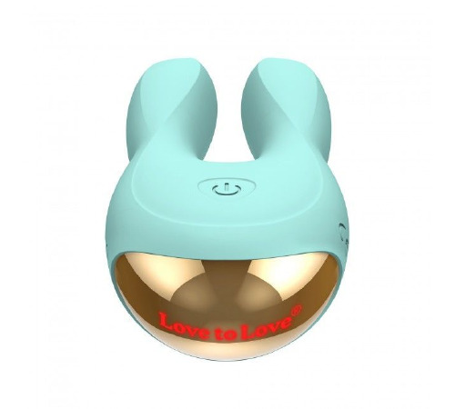 Вибратор-кролик Love To Love Hear Me Menthe с двумя моторчиками и разноцветной LED-подсветкой