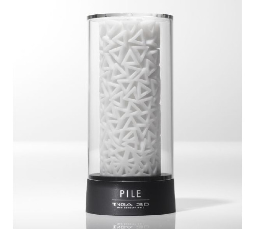 Мастурбатор Tenga 3D Pile, дуже ніжний, з антибактеріального еластомеру зі сріблом