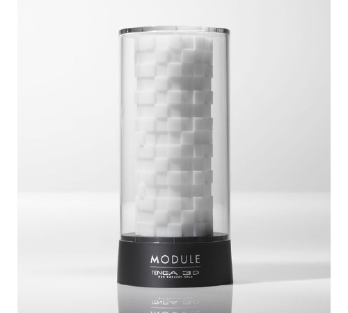 Мастурбатор Tenga 3D Module, дуже ніжний, з антибактеріального еластомеру зі сріблом