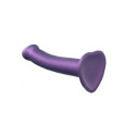 Насадка для страпона Strap-On-Me Mono Density Dildo Violet M, диам. 3,3см, однослойный силикон, гибк