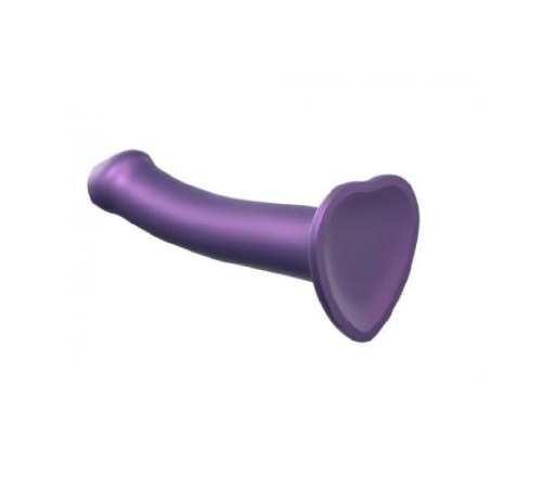 Насадка для страпона Strap-On-Me Mono Density Dildo Violet M, диам. 3,3см, однослойный силикон, гибк