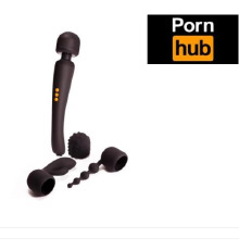 Вибромассажер с тремя насадками Pornhub Supercharge Wand Set, мощный