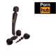 Вибромассажер с тремя насадками Pornhub Supercharge Wand Set, мощный