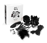 Набір БДСМ Art of Sex - Soft Touch BDSM Set, 9 предметів, Чорний