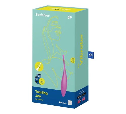 Вибратор для клитора Twirling Joy Fuchsia