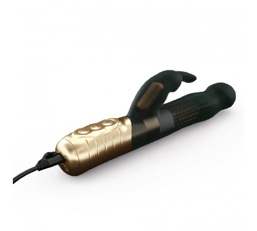 Вибратор-кролик Dorcel Baby Rabbit Gold 2.0 с жемчужным массажем и вращающейся головкой