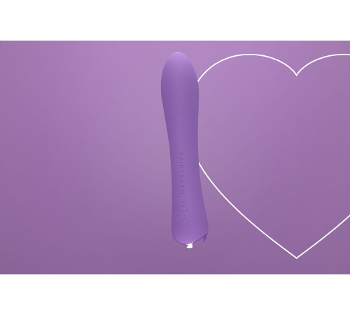 Вибратор с подогревом FairyGasm WowGenie violet, подогрев до 42 °C