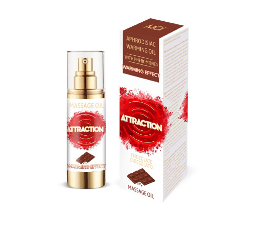 Розігрівальна масажна олія з феромонами MAI PHEROMON MASSAGE OIL — CHOCOLATE (30 мл)