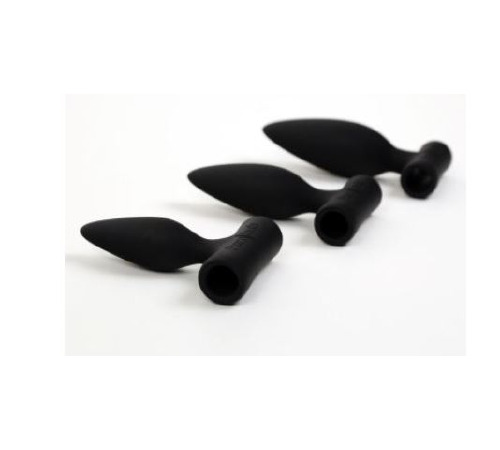 Набір анальних пробок Pornhub Anal Training Kit з перезаряджається вібропулей