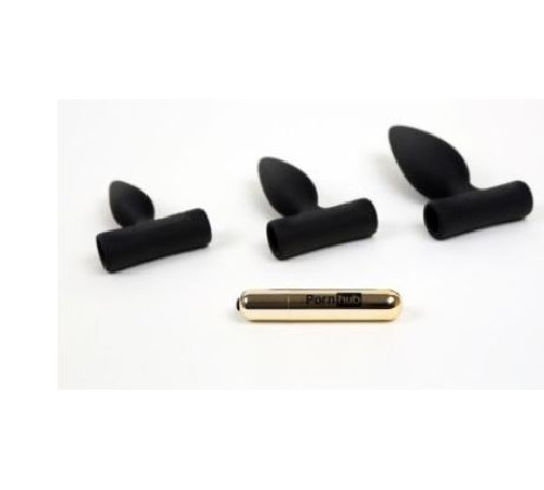 Набір анальних пробок Pornhub Anal Training Kit з перезаряджається вібропулей