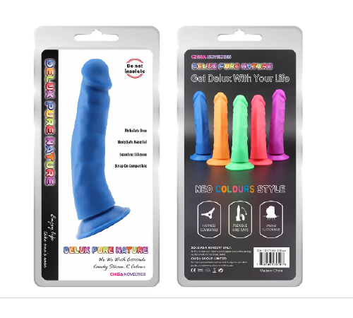 Фалоімітатор синій на присосці Chisa