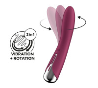 Вибратор точки G с вращением Satisfyer Spinning Vibe 1 Red, 2 мотора